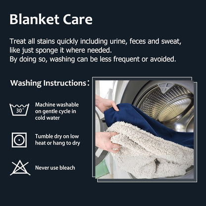 Kritter Planet Waterproof Dog Blanket, Reversible Water Proof Pet Blanket for Couch, Bed & Sofa, Washable Couch Covers for Large Dogs - Protects Furniture from Fur, Dirt, and Accidents