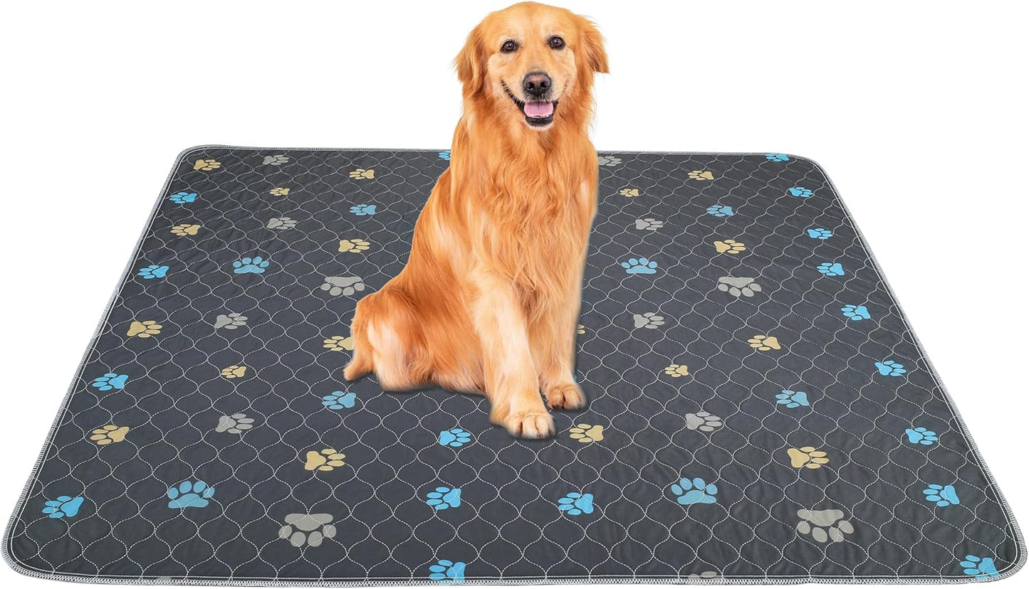 Aitmexcn Washable Puppy Dog Pee Pad, 2PCS 100% Waterproof Whelping Training Mat for Puppy/Senior Dog, Fast Drying Reusable Puppy Pads for Indoor, Outdoor and Car Travel- 24'' x 36''