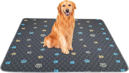 Aitmexcn Washable Puppy Dog Pee Pad, 2PCS 100% Waterproof Whelping Training Mat for Puppy/Senior Dog, Fast Drying Reusable Puppy Pads for Indoor, Outdoor and Car Travel- 24'' x 36''