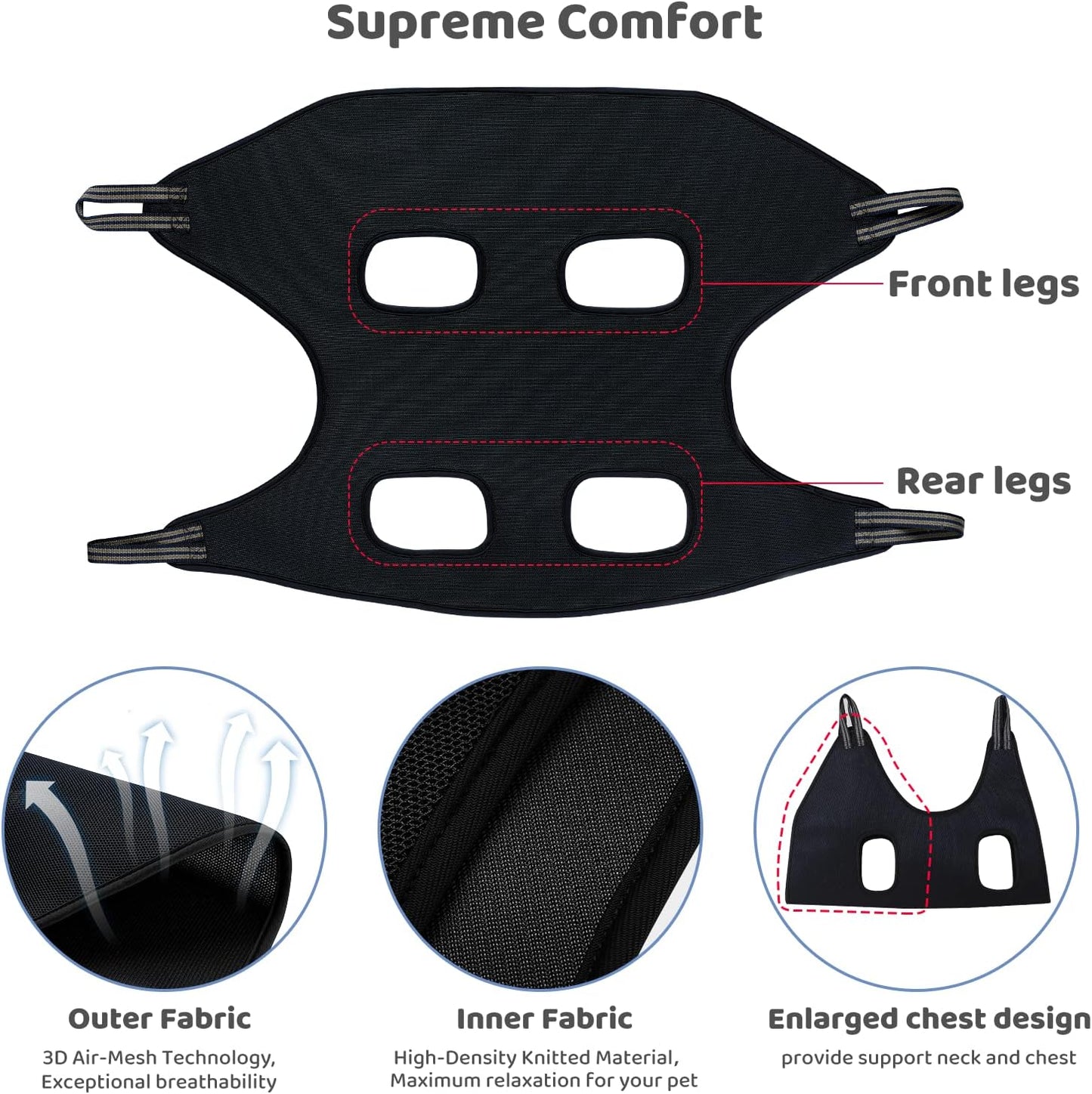 Guzekier Dog Grooming Hammock Harness for Dogs, Dog Nail Clipper