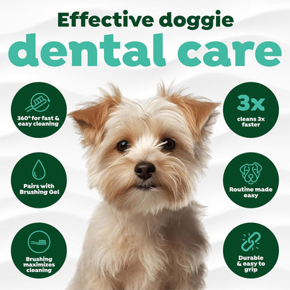 TropiClean Fresh Breath Finger Brushes for Pets, 2 pack -