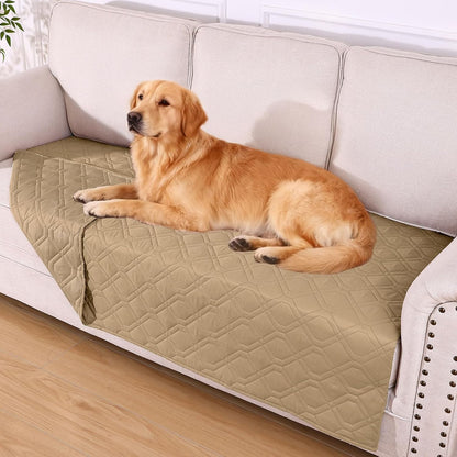 hyha Waterproof Dog Bed Blanket, Soft Pet Blankets, Waterproof Couch Cover for Dogs, Reversible Sofa Covers Washable for Furniture (30x70 Inch, Grey/Dark Grey)