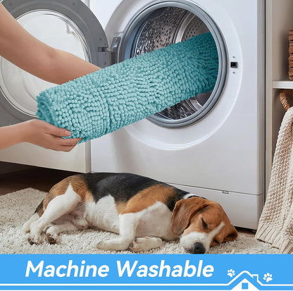 Bcoimo Super Absorbent Dog Door Mat, 30"*20" Anti Slip Mat for Muddy Paws, Pet Rugs for Dirty Paws Washable that Absorbs Moisture and Dirt, for Dog Cage and Pet Resting Carpet
