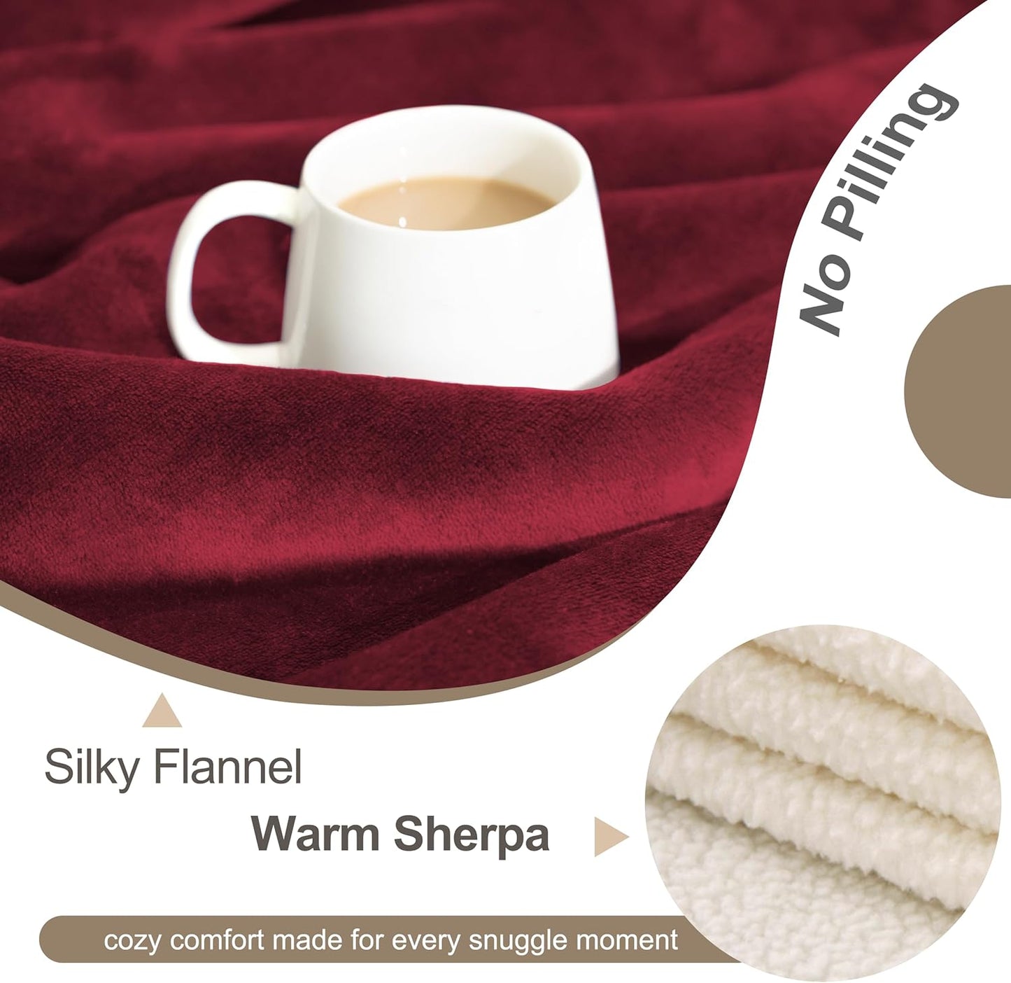gogobunny Waterproof Blanket for Bed Couch Sofa, Liquid Pee and Fur Proof Pet Blanket for Dog Puppy Cat, Reversible Sherpa Fleece Throw Blanket Furniture Cover Protector (Grey, 50x60 inches)