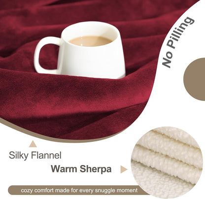 gogobunny Waterproof Blanket for Bed Couch Sofa, Liquid Pee and Fur Proof Pet Blanket for Dog Puppy Cat, Reversible Sherpa Fleece Throw Blanket Furniture Cover Protector (Grey, 50x60 inches)