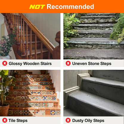 Spurtar Clear Stair Treads Non Slip, Transparent Grip Tape for Stairs to Add Friction for Wooden Steps Indoor, Anti Slip Tape Step Covers,to Protect Dogs, Kids, Elderly,15 Pack, 4" x 24"