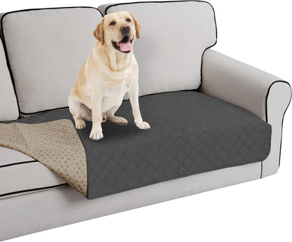 Easy-Going 100% Waterproof Dog Bed Cover, Non-Slip Pet Blanket for Furniture, Washable Couch Cover, Repleasement Sofa Cover (68x82 in,Gray)