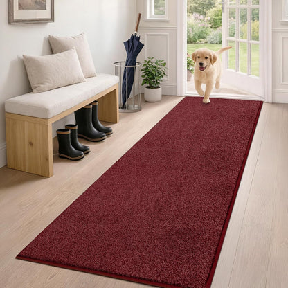 PURRUGS Dirt Trapping Door Mat 20" x 31.5", Non-Slip Machine Washable Entryway Rug, Dog Doormat, Indoor Front Door Mat, Super Absorbent Entry Rug for Muddy Shoes & Paws, Bluish Grey-Black