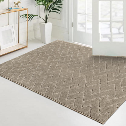 PURRUGS Dirt Trapping Door Mat 20" x 31.5", Non-Slip Machine Washable Entry Rug, Dog Doormat, Indoor Front Door Mat, Super Absorbent Entryway Rug for Muddy Shoes & Paws, Taupe