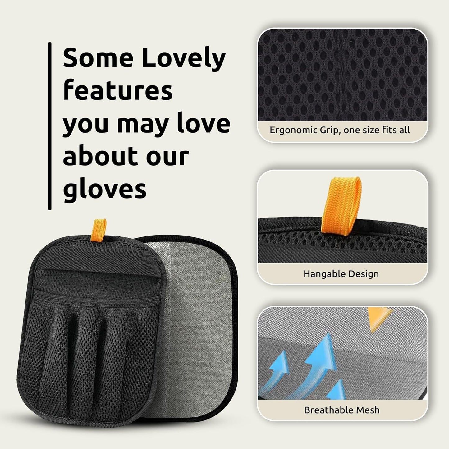 Pet Hair Removal Glove for Dogs & Cats – Reusable Electrostatic Hair Remover Mitt, Five-Finger Grooming & Cleaning Tool for Furniture, Clothes, Carpet, Couch & Car Interior