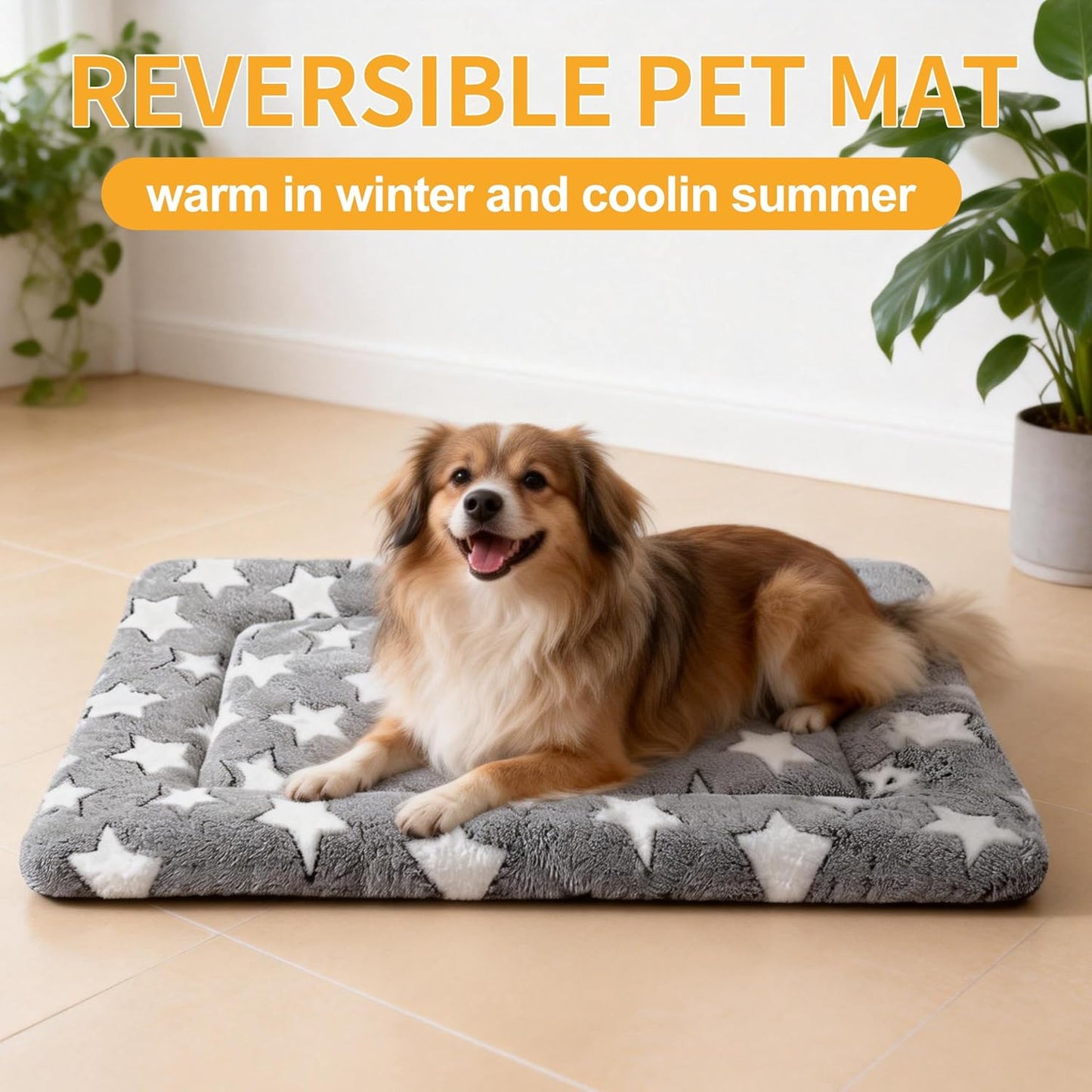 Dog Bed Mat – Soft & Comfortable Dog Kennel Pad for Crate – Durable Crate Bed & Mat for Dogs & Cats – Ideal for Crate, Kennel, and Home Use
