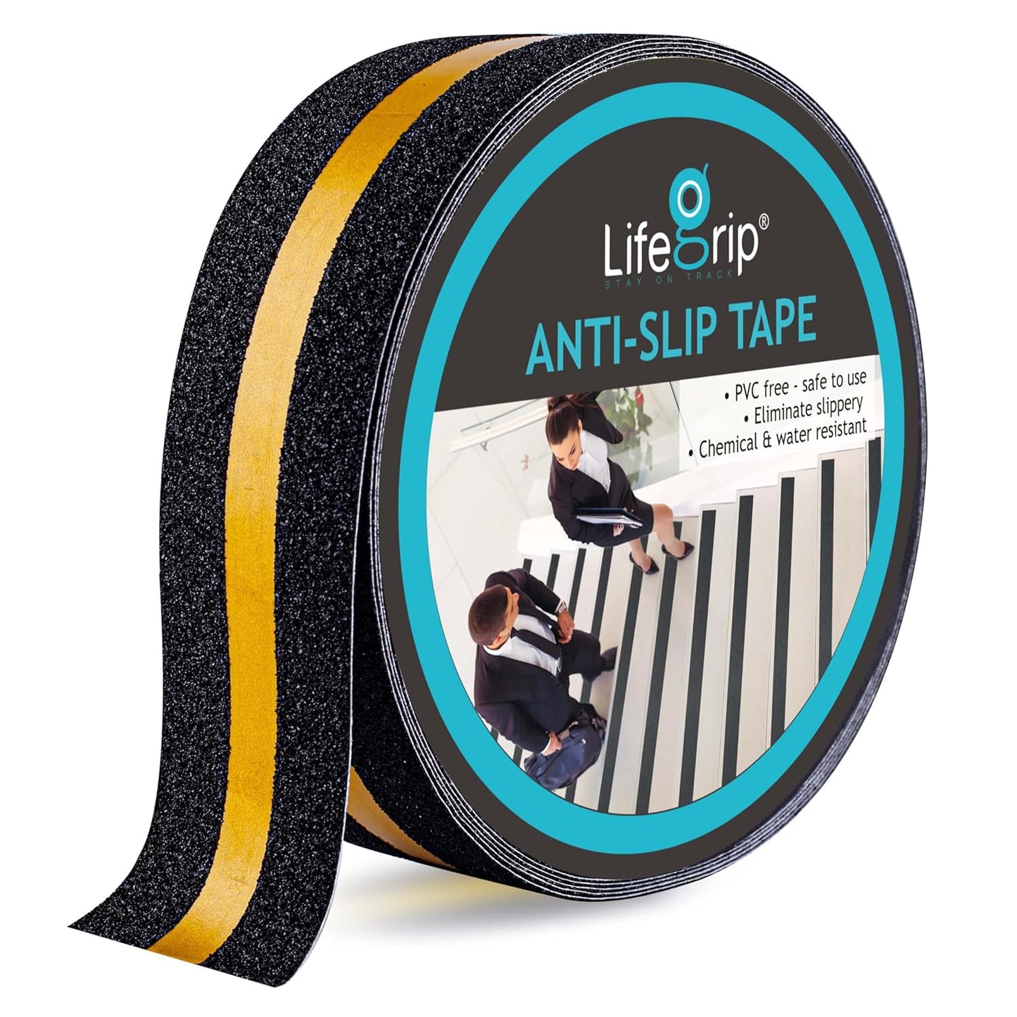 LifeGrip Anti Slip Transparent Anti Slip Tape, 4 inch by 30 feet, Non-Slip Traction Grip Tape to Tubs, Boats, Stairs, Clear, Soft, Comfortable for Bare feet (4" X 30')