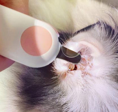 Small Animals Nail Clippers with LED Lights to Avoid Excessive Cutting and Razor Sharp Blades - Professional Claw Trimmer for Tiny Dog Cat Kitten Bunny Rabbit Bird Guinea Pigs Ferret Hamsters (Pink)