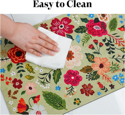 Dog Food Mats for Floors, Absorbent Dog Bowl Mat for Food and Water Dispenser, Quick Dry Cat Food Mat Pet Supplies