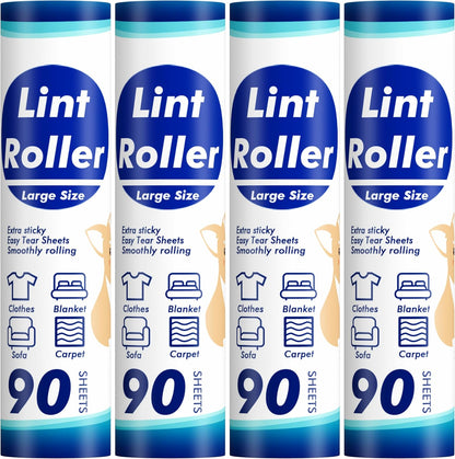Lint Rollers for Pet Hair Extra Sticky, 800 Sheets Mega Value Set Lint Rollers for Pet Hair Removal, Dog and Cat Lint Remover for Clothes, Furniture, Carpet