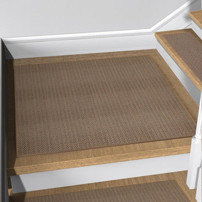 FlowaFoli Stair Treads for Wooden Steps Indoor,8" X 30" (15 in Pack) Stair Treads Non Slip, Machine Washable for Kids Elders and Pets,Beige
