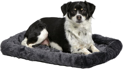 MidWest Homes for Pets QuietTime Dog Bed - White Fleece Bolster, Ultra-Soft and Machine Washable, Fits 24-Inch Crates and Carriers, for Small Breed Dogs