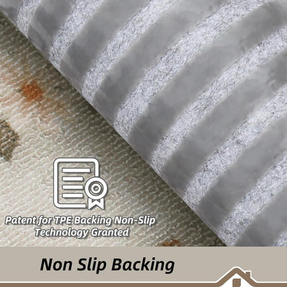 BEQHAUSE Stair Treads for Wooden Steps Non-Slip Machine Washable Carpet Stair Treads 8"X30" Soft Indoor Stair Runner for Kids Elders and Pets, 100% Polyester, TPE Backing, 15pcs, Brown/Grey