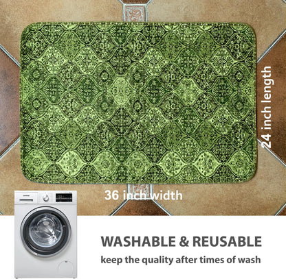 nunubaby Washable Pee Pads for Dogs, Stylish, Non-Slip and Leak-Proof Pee Pads. Reusable Potty Pads for Dogs for Crates and Floors.(Beige/Multi, 24" x48" )