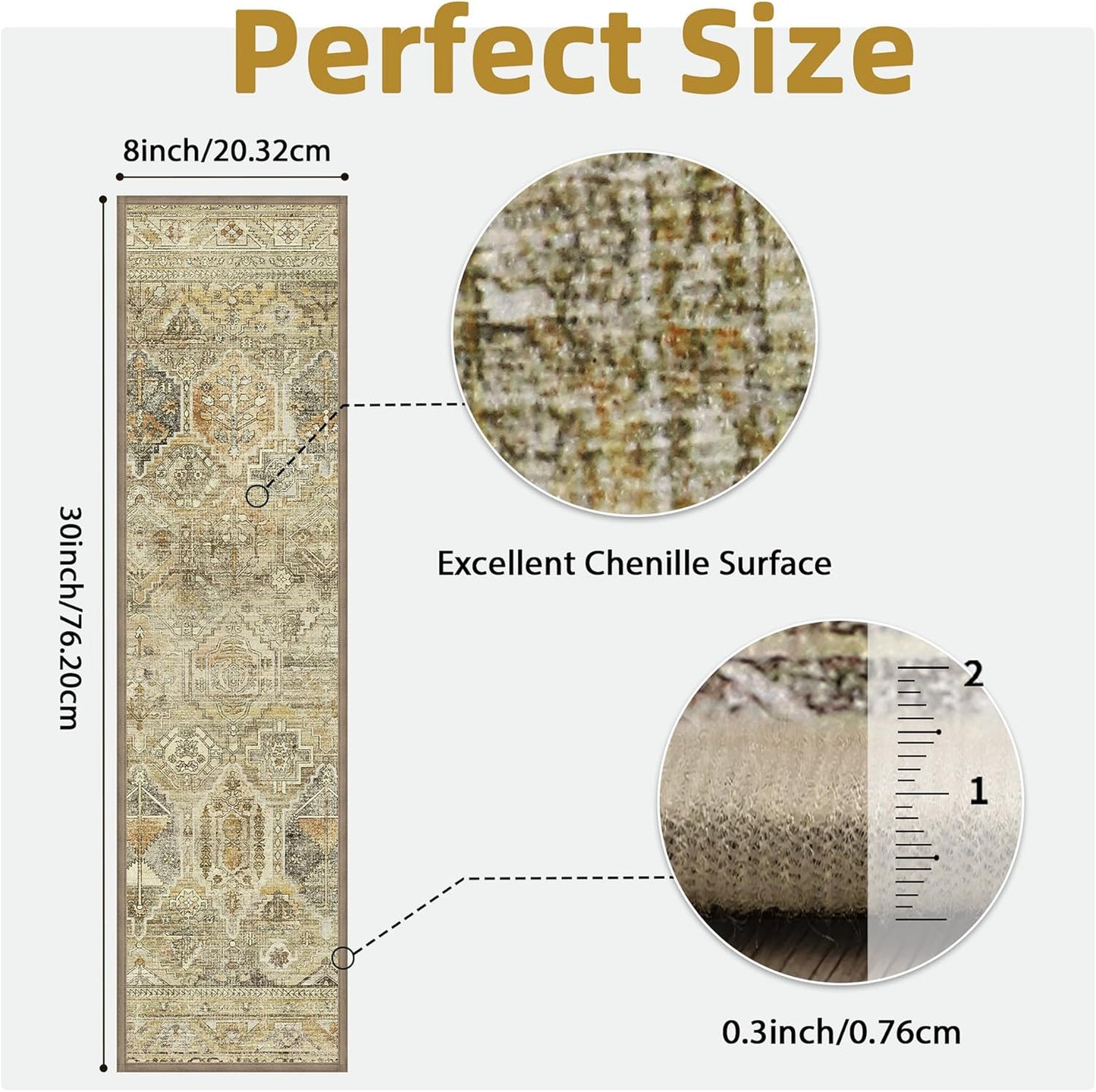 sarben Non Slip Stair Treads for Wooden Steps 15PCS - 8"x30" Indoor Safety Carpet, Edging Mats with TPE Adhesive Backing, Pet and Elderly Friendly Stair Rugs (Taupe) - Colors B