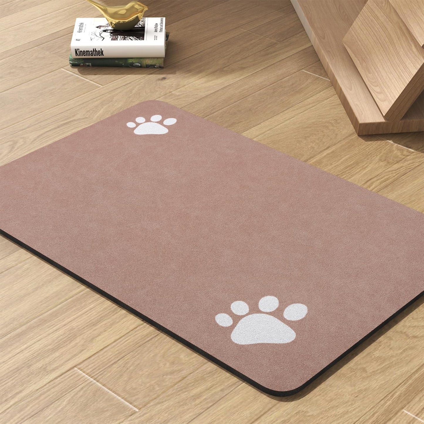 PADOOR Pet Feeding Mat-Absorbent Dog Mat for Food and Water Bowl-No Stains Easy Clean Dog Food Mat-Quick Dry Water Dispenser-Puppy Supplies Accessories
