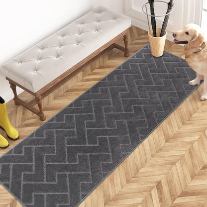 PURRUGS Dirt Trapping Door Mat 20" x 31.5", Non-Slip Machine Washable Entry Rug, Dog Doormat, Indoor Front Door Mat, Super Absorbent Entryway Rug for Muddy Shoes & Paws, Taupe