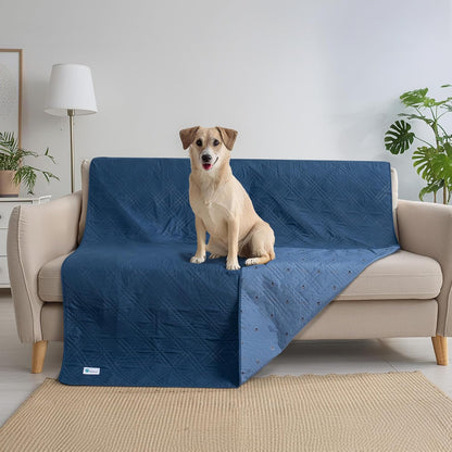 PetAmi Waterproof Couch Cover for Dogs, Reversible Furniture Cover Sofa Protector for Pet Cat Bed, Washable Blanket Dog Cover for Couch Seat, 52x82 Gray