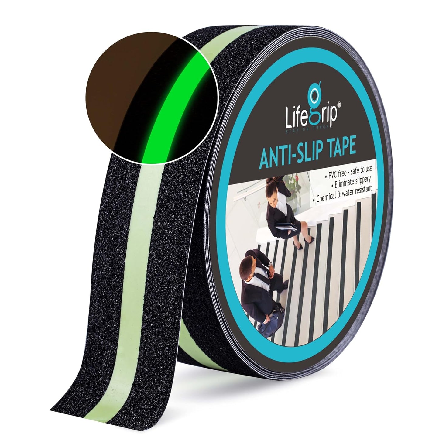 LifeGrip Anti Slip Transparent Anti Slip Tape, 4 inch by 30 feet, Non-Slip Traction Grip Tape to Tubs, Boats, Stairs, Clear, Soft, Comfortable for Bare feet (4" X 30')