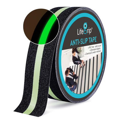 LifeGrip Anti Slip Transparent Anti Slip Tape, 4 inch by 30 feet, Non-Slip Traction Grip Tape to Tubs, Boats, Stairs, Clear, Soft, Comfortable for Bare feet (4" X 30')