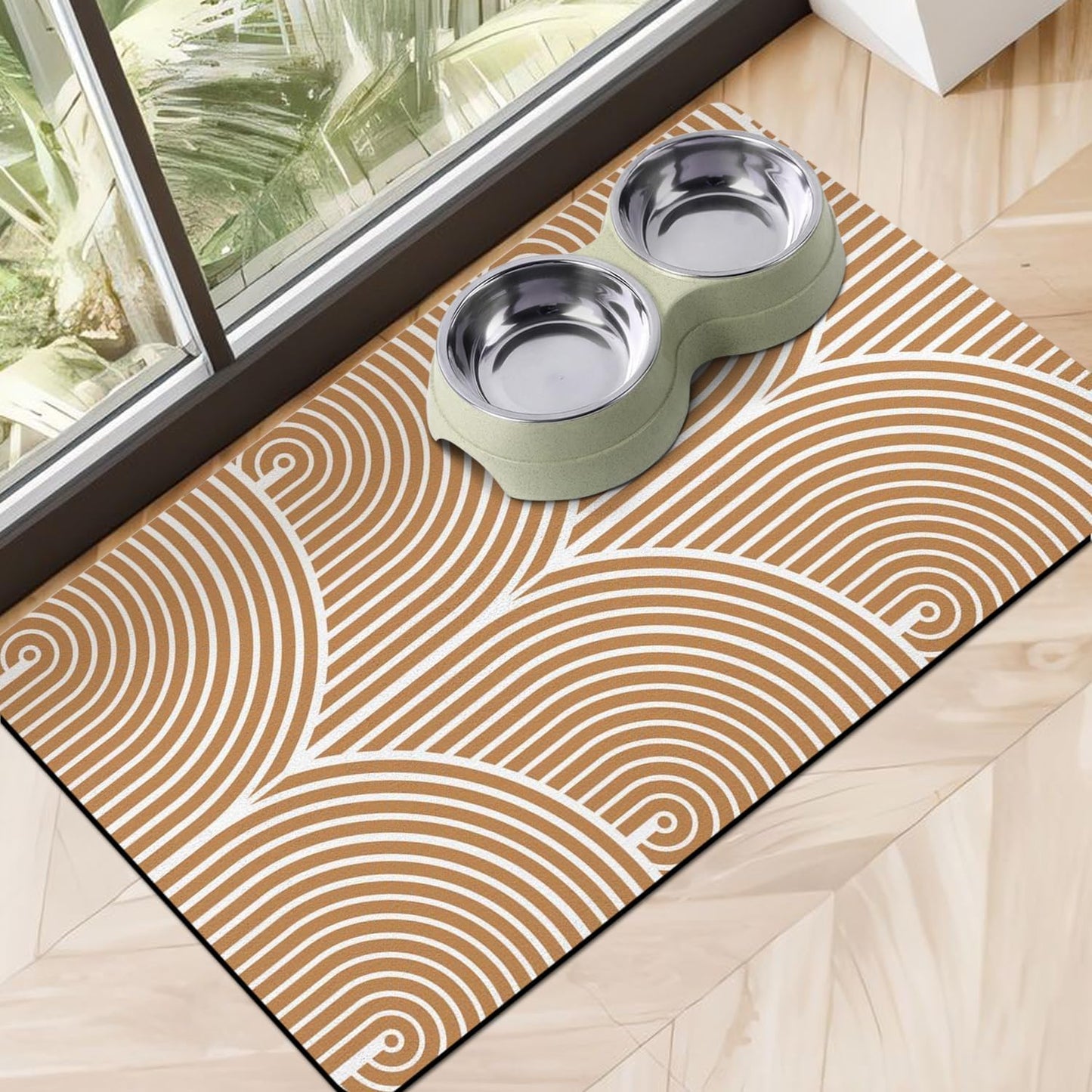Dog Food Mats for Floors, Absorbent Dog Bowl Mat for Food and Water Dispenser, Quick Dry Cat Food Mat Pet Supplies