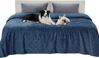 Bedsure Waterproof Couch Cover for Dogs Washable - Waterproof Blanket for Large Dogs Couch Sofa Bed Cozy, Lightweight Furniture Protector for Pet Cat Quick Drying, Ash Grey, 52x82IN