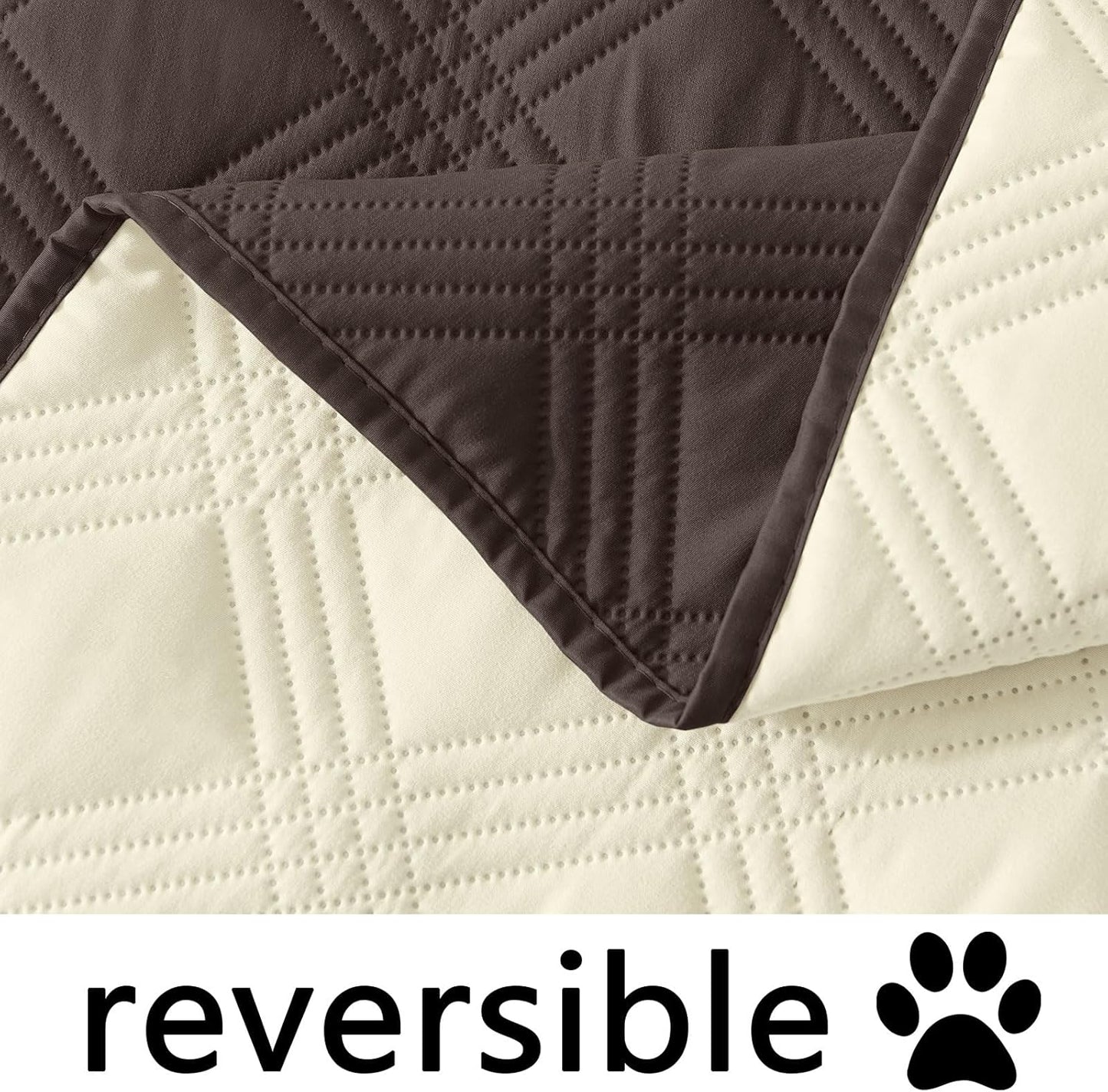 hyha Waterproof Dog Bed Blanket, Soft Pet Blankets, Waterproof Couch Cover for Dogs, Reversible Sofa Covers Washable for Furniture (30x70 Inch, Grey/Dark Grey)