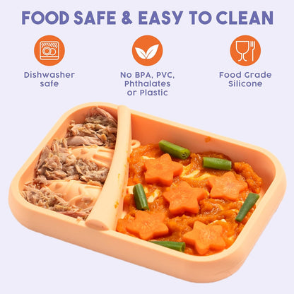 Awoo Lick Dish - Silicone Lick Mat + Slow Feeder for Cats & Small Dogs - Non-Slip Design with Suction Cups - Dishwasher Safe, Extends Mealtime, Reduces Anxiety (Periwinkle)