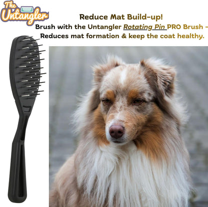 Mini-Rake V-Shaped with 1" Long Double-Row Rotating Teeth (AquaBlue)