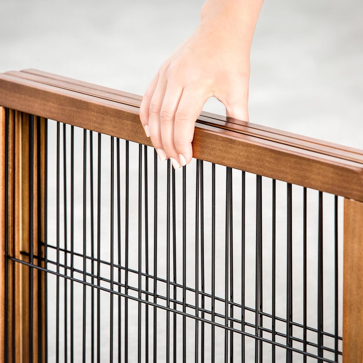 Carlson 41"-70" Super Wide Dog Gate, Premium Wooden Adjustable Freestanding Pet Gate for Doorways & Hallways