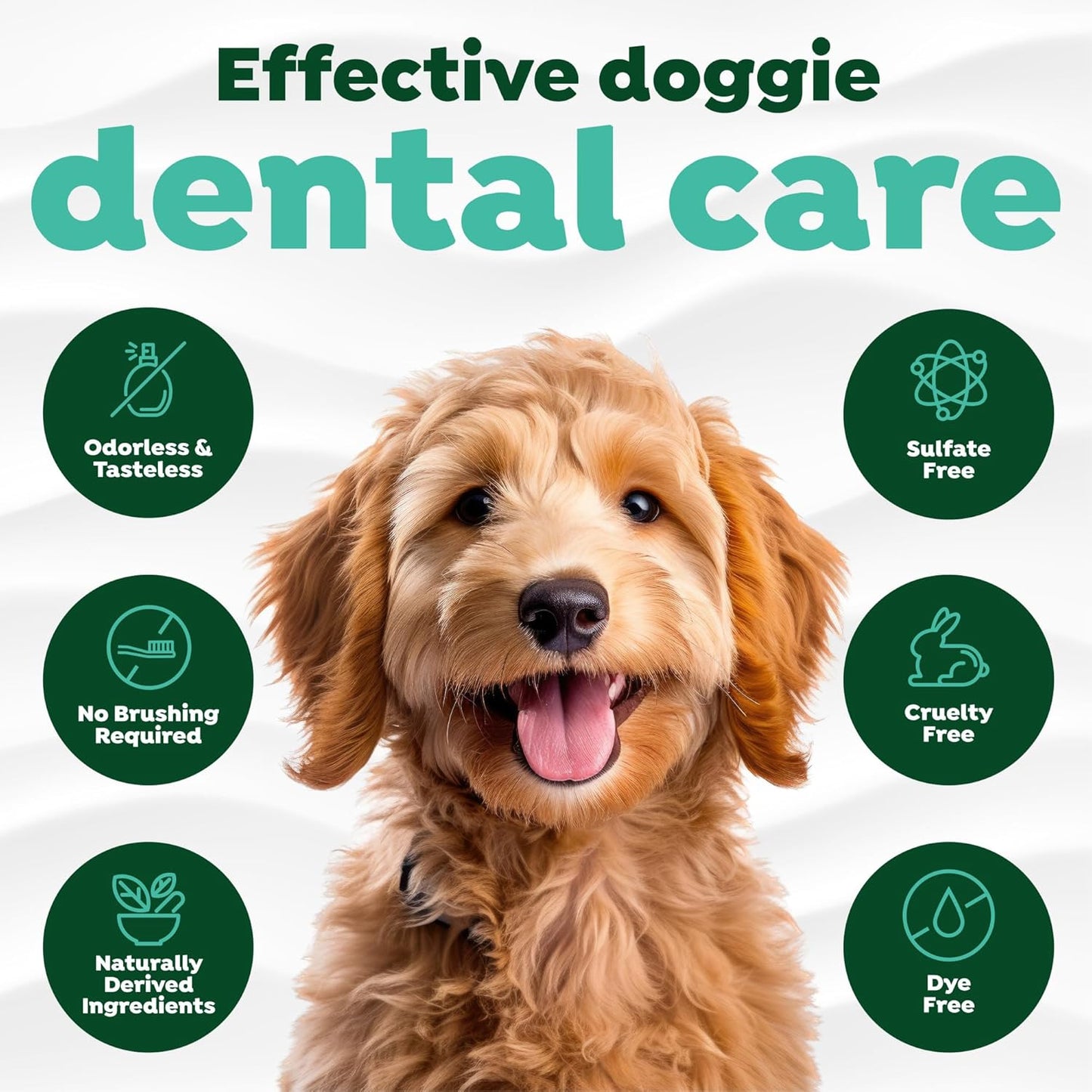 TropiClean Fresh Breath Water Additive for Dogs, Dog Breath Freshener and Teeth Cleaning Solution, No Toothpaste or Toothbrush Required, 16oz.