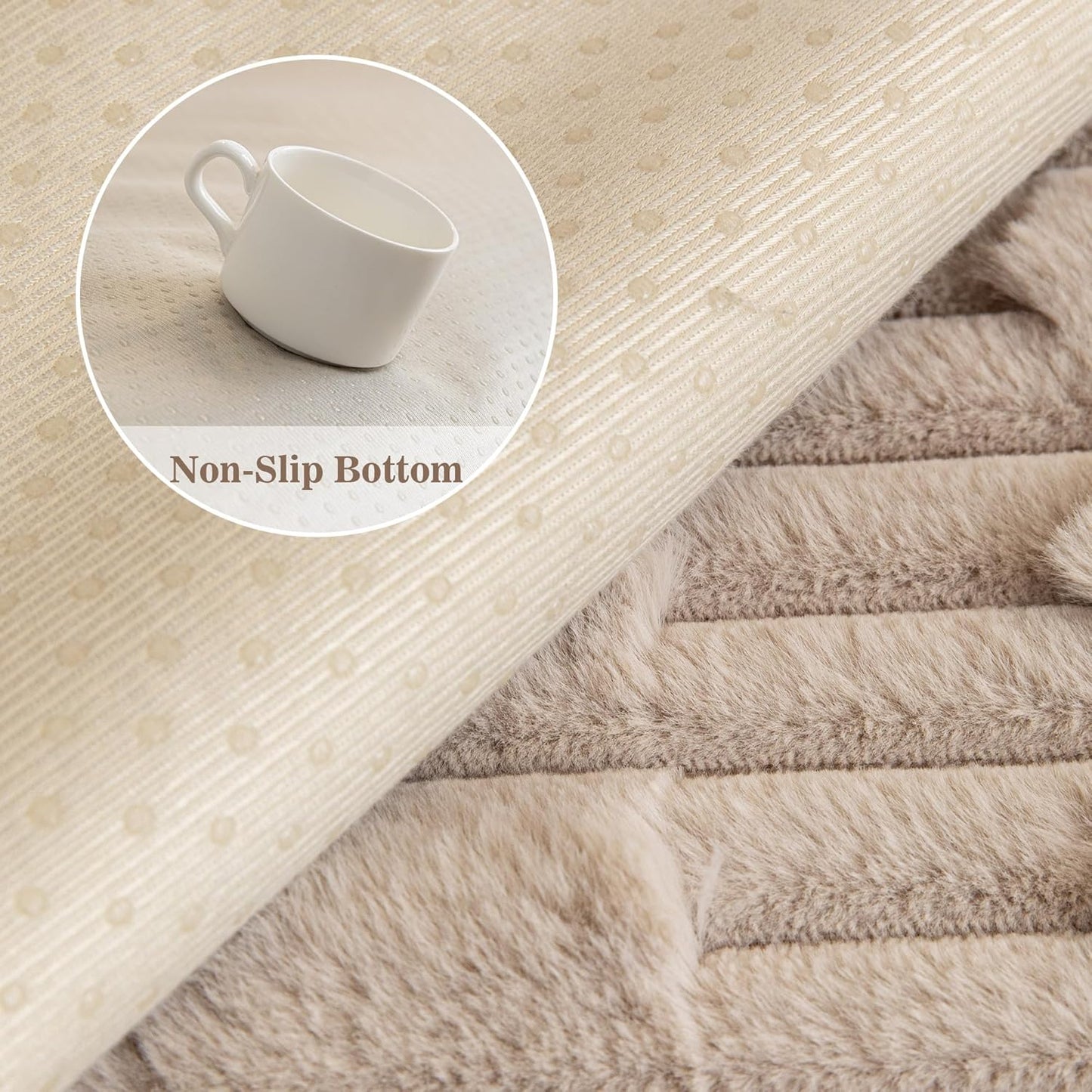 MYSKY HOME 100% Waterproof Couch Cover for Dogs, Plush Pet Couch Covers for Sofa Washable, Couch Covers for 2 Cushion Sofa Pet Friendly, Non-Slip Durable Sofa Cover Slipcover Protector, Cream, 35"x63"