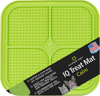 Hyper Pet IQ Treat Lick Mat for Dogs & Cats | Dog & Cat Slow Feeder & Enrichment Toy | Made in USA