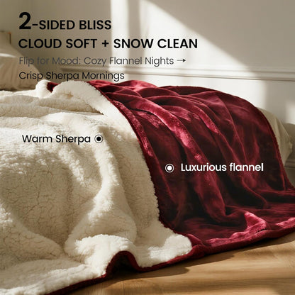 gogobunny Waterproof Blanket for Bed Couch Sofa, Liquid Pee and Fur Proof Pet Blanket for Dog Puppy Cat, Reversible Sherpa Fleece Throw Blanket Furniture Cover Protector (Grey, 50x60 inches)