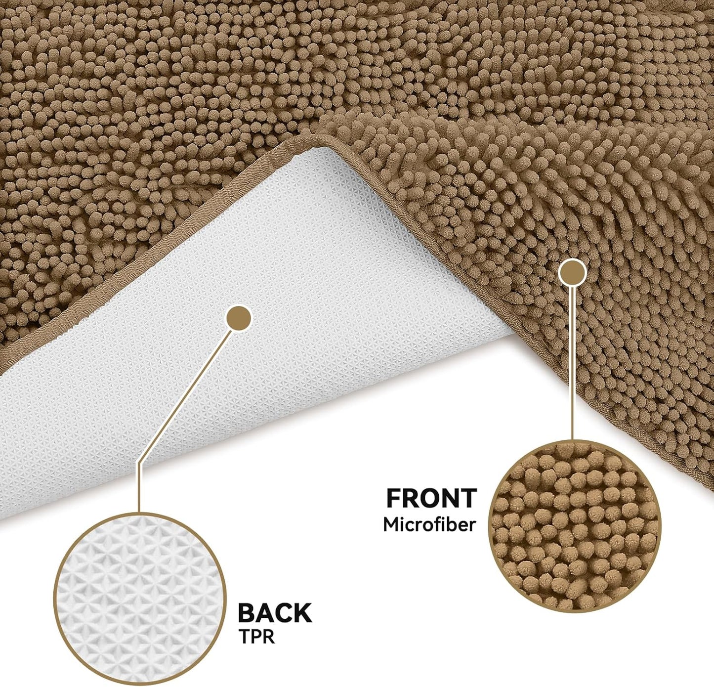 Bcoimo Super Absorbent Dog Door Mat, 30"*20" Anti Slip Mat for Muddy Paws, Pet Rugs for Dirty Paws Washable that Absorbs Moisture and Dirt, for Dog Cage and Pet Resting Carpet