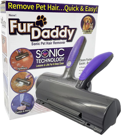 NC Furdaddy Sonic Pet Hair Remover Roller Dog Hair Remover, Cat Hair Remover, Pet Hair Remover