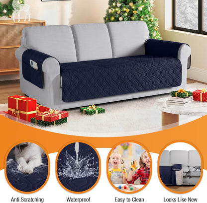 VANSOFY Couch Cover, Waterproof Sofa Covers Washable Slipcover Furniture Protector Couch Seat Covers Non-Slip Couch Cover for Dogs, Pets(Sofa, Dark Gray)