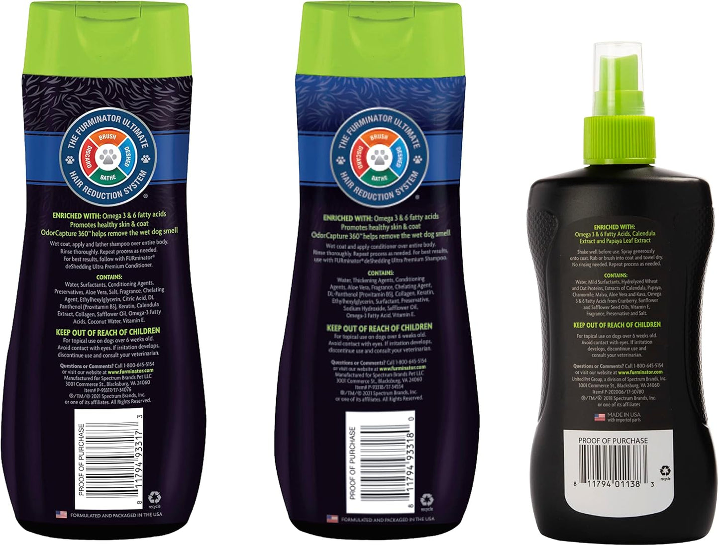 FURminator Ultra Premium deShedding Shampoo for Dogs Helps Reduce Excess Shedding, 16 oz