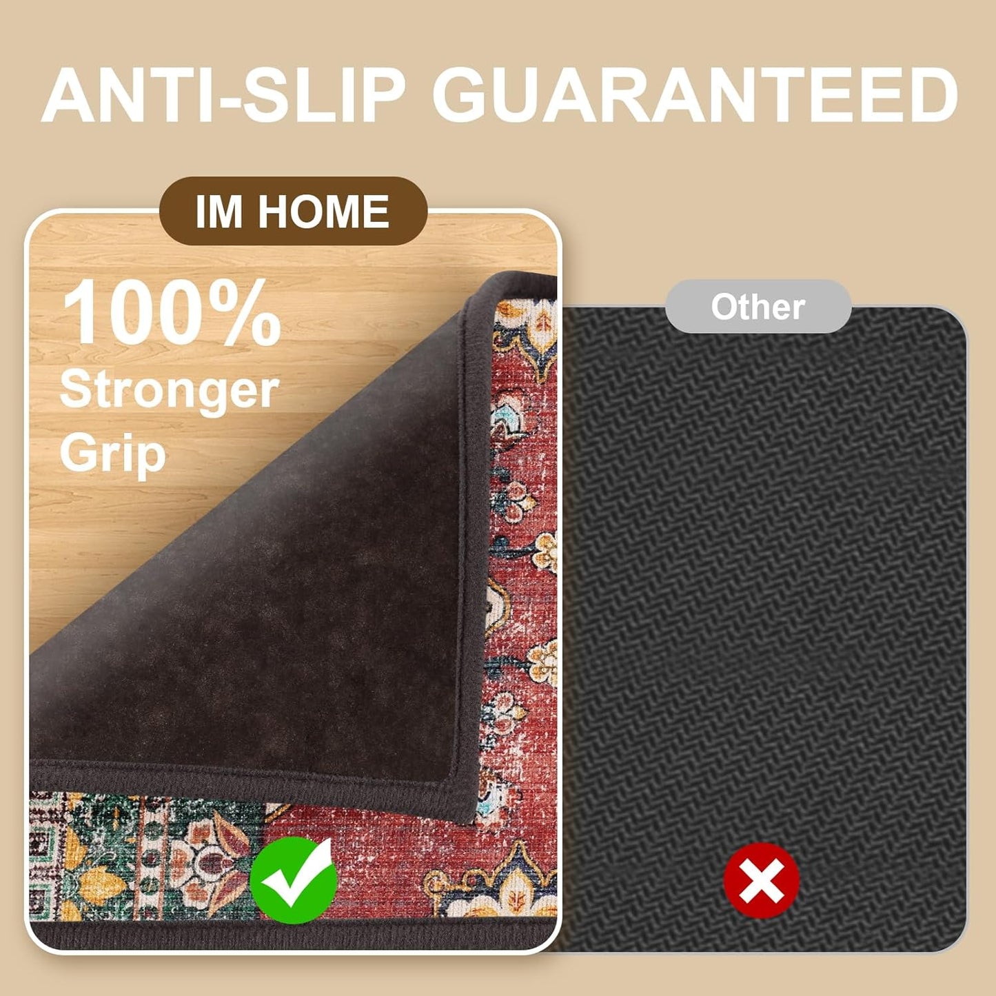 Non Slip Stair Treads for Wooden Steps Indoor, Dark Grey, 15pcs, 30"X8", Soft Carpet Mat, Machine Washable Boho Carpet Treads with Reusable Adhesive Backing, Safety Stair Tread for Dogs, Kids, Elders