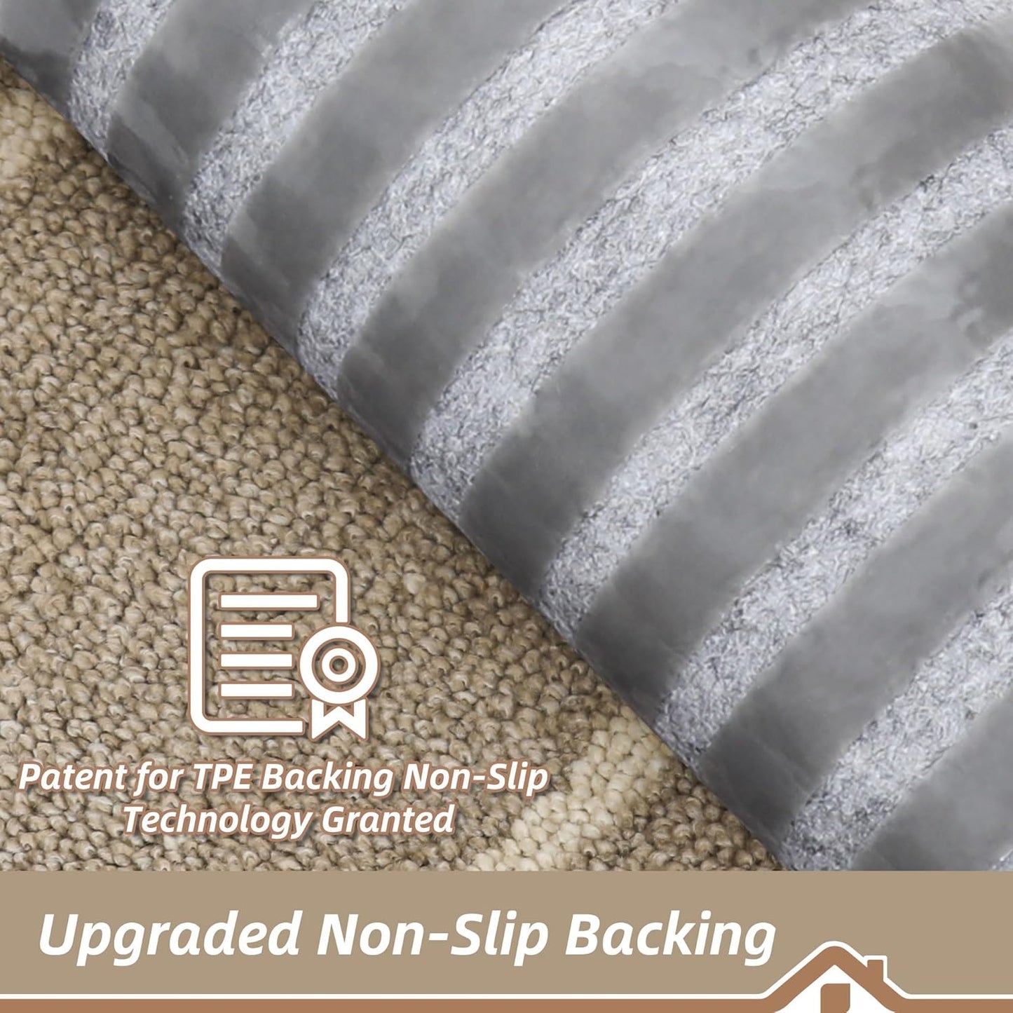 BEQHAUSE Non Slip Stair Treads for Wooden Steps Indoor Washable Stair Runner 28inX9in Polyester Durable Stair Treads Carpet for Dogs,Kids and Elders 15pcs,Dark Grey