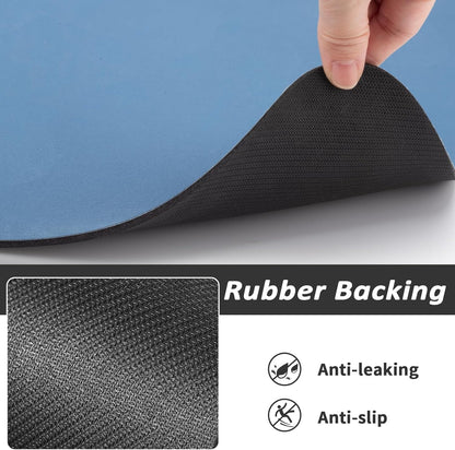 HotLive Dog Food Mat - Absorbent Cat Mat for Food and Water, No Stains Pet Feeding Bowl Mat, Easy to Clean Pet Placemats, Quick Dry Dog Water Dispenser Mat for Messy Drinkers | Paw Dark Grey 12"x 19"
