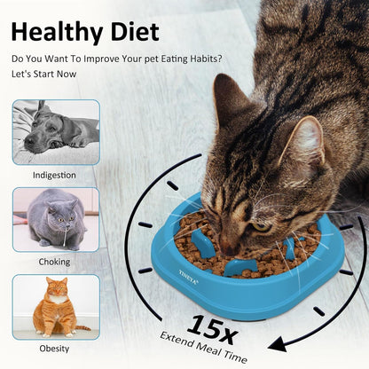 YINEYA Slow Feeder Dog Bowls, Pet Supplies that Slow Down Eating, Pet Food Bowls, Maze Dog Puzzle Feeder for Medium Breed