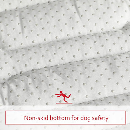 Dog Crate Bed Mat (36" X 23"), Soft Dog Bed Mat with Cute Stars, Personalized Crate Pad, Anti-Slip Bottom, Machine Washable Kennel Pad