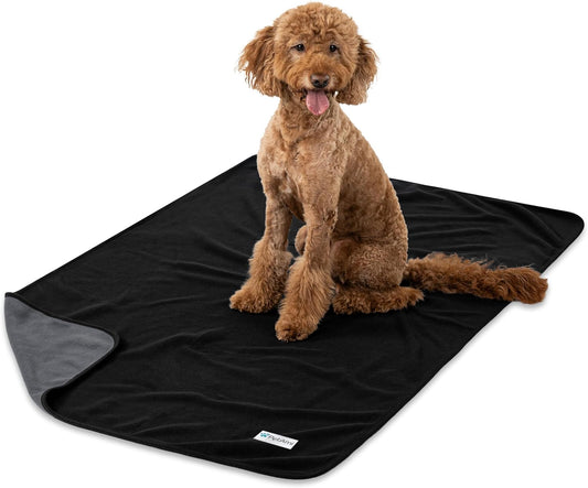 PetAmi Waterproof Dog Blanket for Medium Large Pets Dogs Cats, Pet Couch Cover Protector for Furniture, Reversible Washable Soft Fleece Cat Blanket for Bed Couch Sofa, 40x60 (Taupe/Beige)