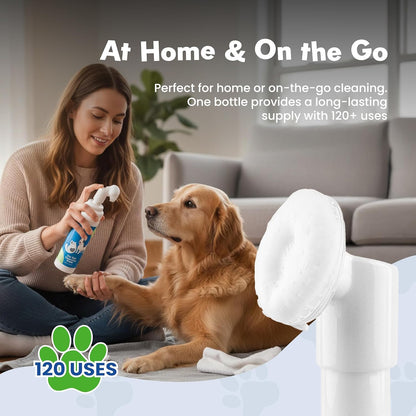 My Pet & Me - Dog Paw Cleaner - Foaming Cleanser for Easy Cleaning - No-Rinse Dog Paw Washer - Gentle Foot Cleaner for Dogs - Paw Wash for Small & Large Dogs - 4.05 oz